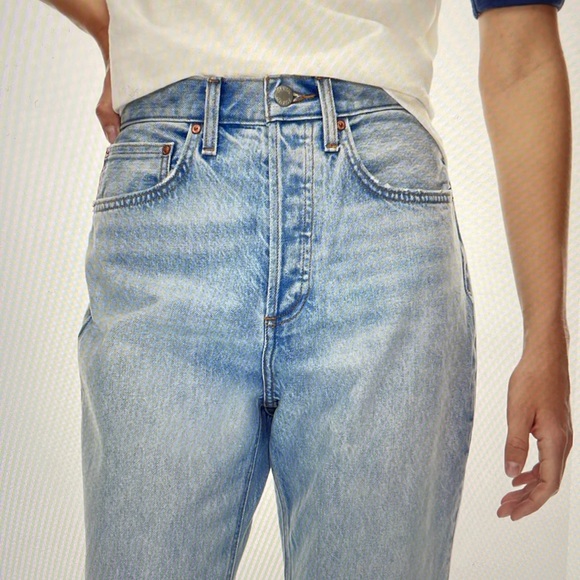 Aritzia Denim Forum Jeans Size 31 Long Joni High Rise Loose 32 Long EUC - Picture 15 of 16